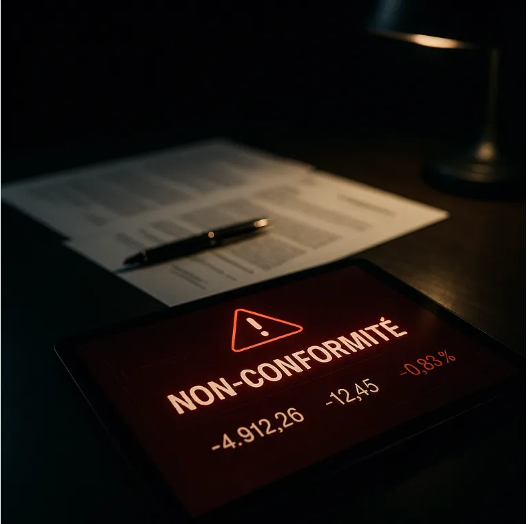 sanction facture électronique